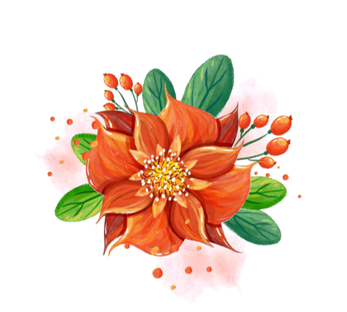 paint of flowers AI generated